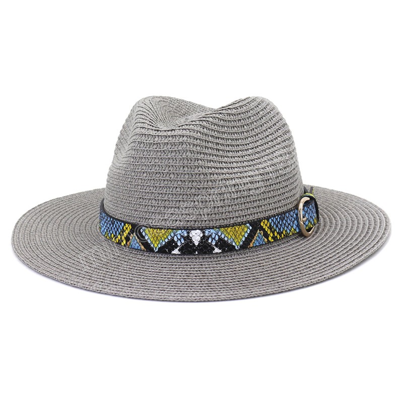 Chapeaux de soleil d'été classique chapeau de paille pour les femmes en plein air vacances plage chapeaux décontracté Jazz casquette Chapeu Masculino