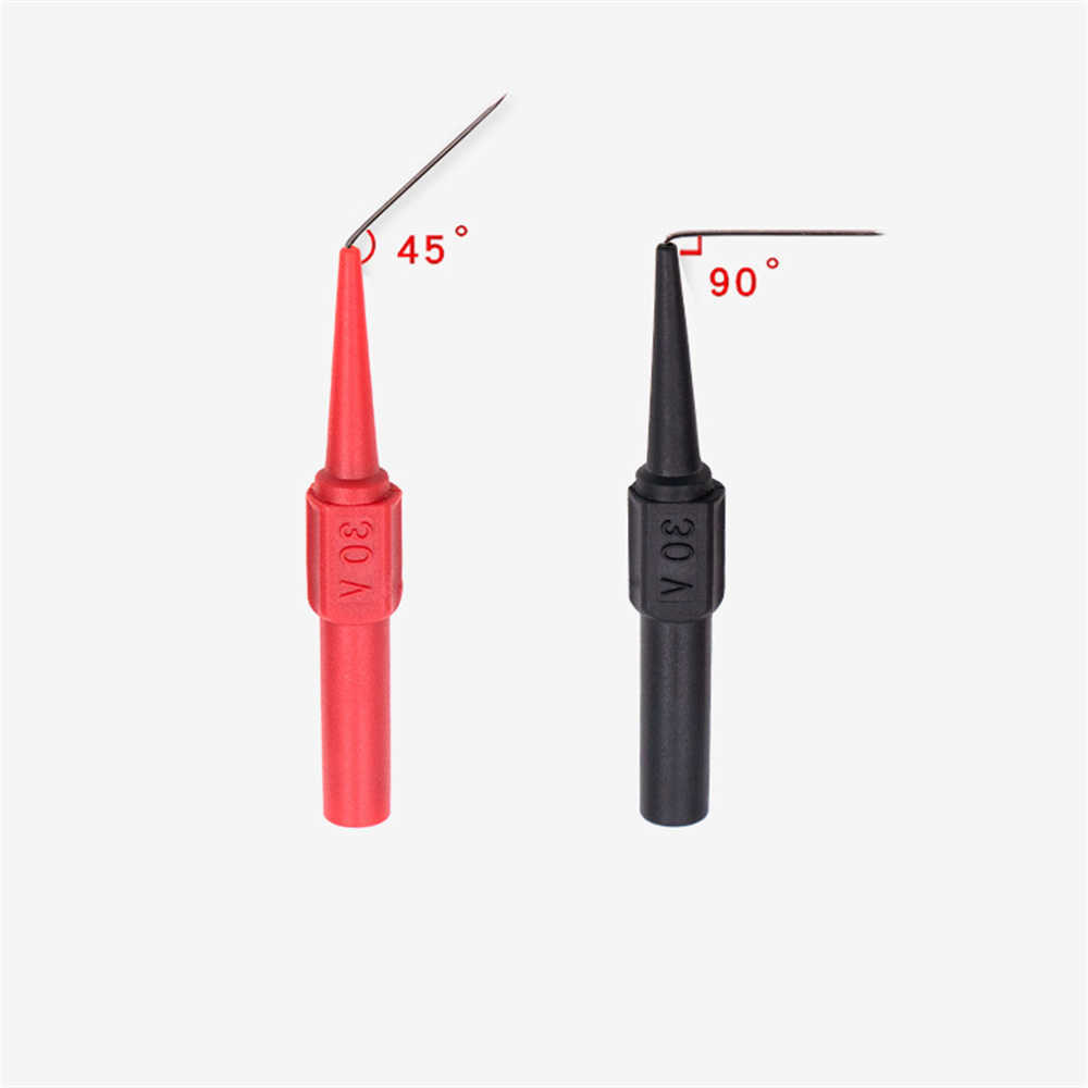 Nya 4st 0,7 mm diagnostiska verktyg 30V Multimeter Test Lead Extvention Back Piercing Needle Tip Probes Car Tools Automotive Pit