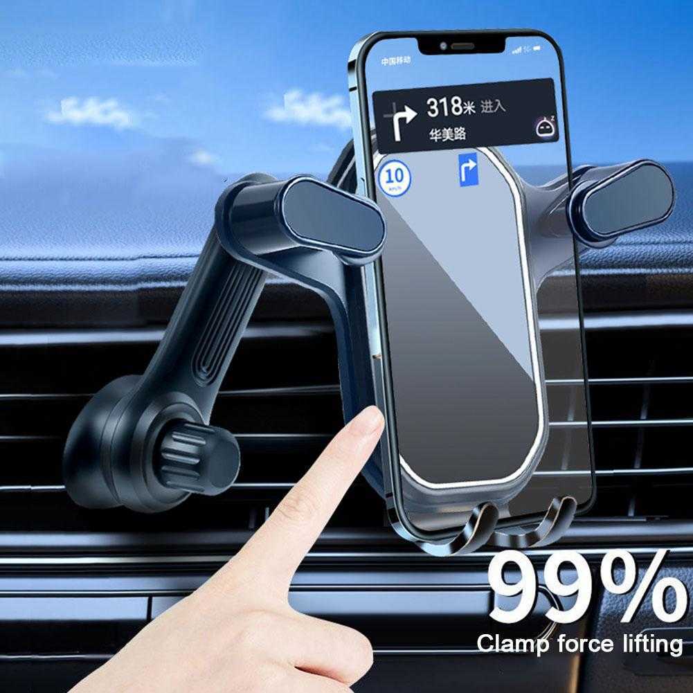 New Car Phone Holder Hook Interior Air Vent Clip Mount Universal Mobile Support For Car Interior Bracket 360 Rotate For IPhone Xiao