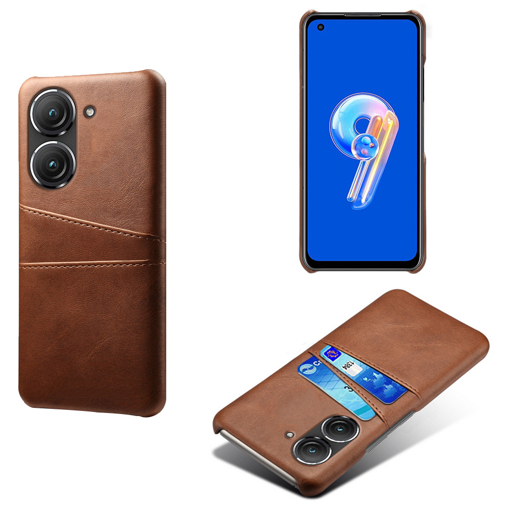 حالات جلدية نحيفة لـ Asus Zenfone 9 9Z 10Z 7 Pro 8 Flip Case Card Protection Zenfone 10 غطاء خلفي