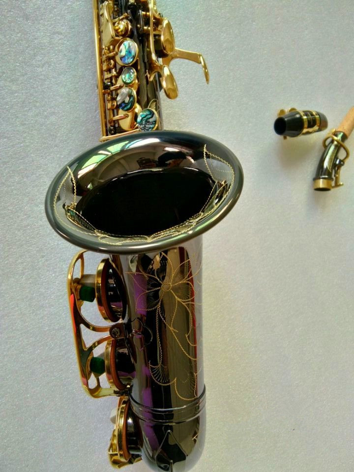 Marca YANAGIS S-991 Marca Curvo soprano saxofone BbTune instrumento musical niquelado chave dourada de alta qualidade com bocal grátis