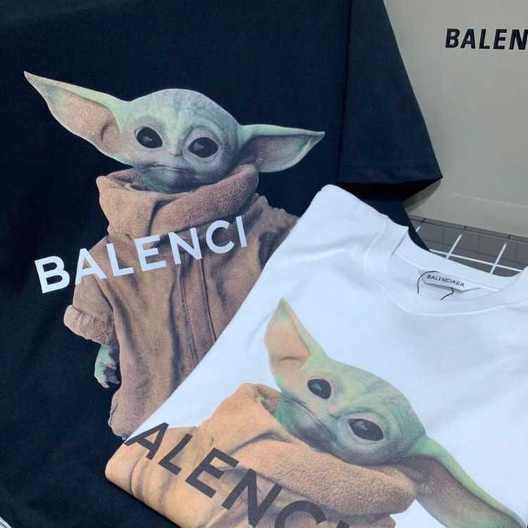 Womens Designer t shirt Shirt High Edition Top Classic Yoda Baby Alien Sleeve T-shirt Same Product XXL