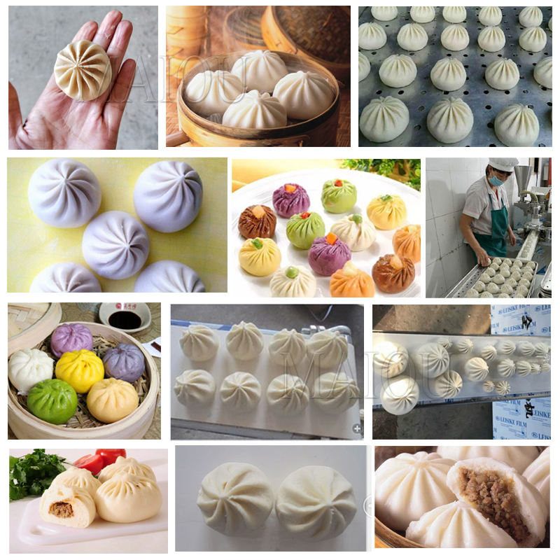 Momo Steam Bun Making Machine Kommerzieller chinesischer Baozi Maker Automatische gedämpfte gefüllte Brötchenfüllmaschine für Restaurants