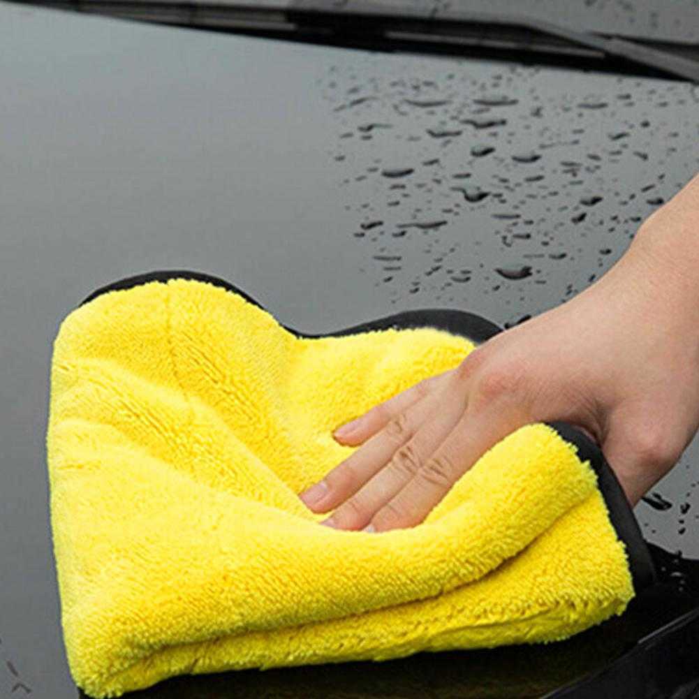 Serviette en microfibre de voiture chiffon de nettoyage à sec intérieur de voiture pour outils de lavage de voiture Auto détaillant serviettes de cuisine fournitures de lavage d'appareils ménagers
