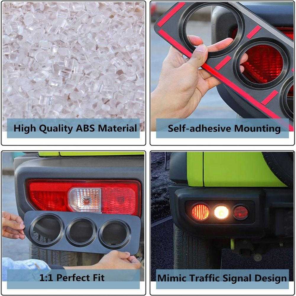 New Car Rear Tail Light Lamp Decoration Cover for Suzuki Jimny Jb64 Jb74 2019 2020 2021 2022 2023 Lamp Hoods Exterior Accessories