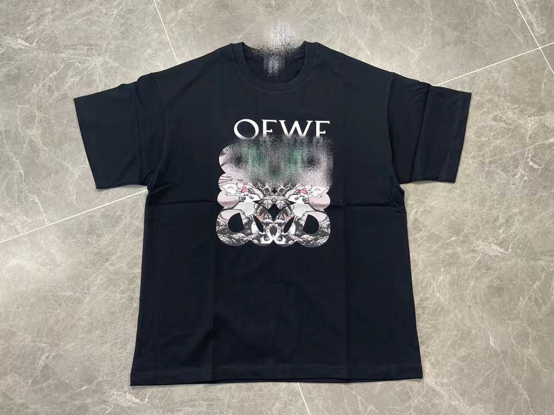 Women Designer T Shirt Shirt koszulka LOE wysokiej jakości czarny biały druk na krótki rękawo-letm letni ins na pół-rękawie okrągła szyja Para T-shirt