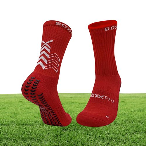 Fotboll Anti Slip Socks Men liknande som SoxPro Sox Pro Soccer för basket som kör cykelgym Jogging1176223