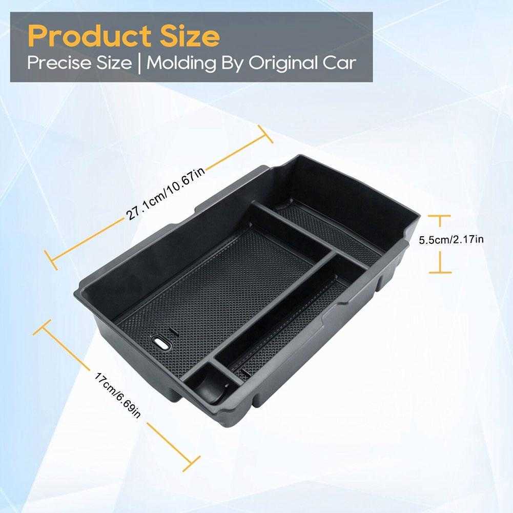 New for Honda Crv 2023 Abs Black Car Central Storage Box Door Phone Glove Armrest Box Storage Box Car Accessories