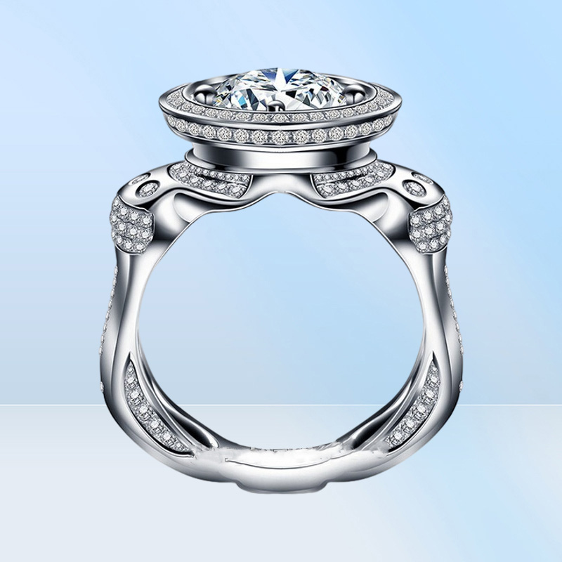 Choucong Majestic Sensation Männer Ring 3CT Diamond 925 Sterling Silber Engagement Ehering Band Ring für MEN2629703