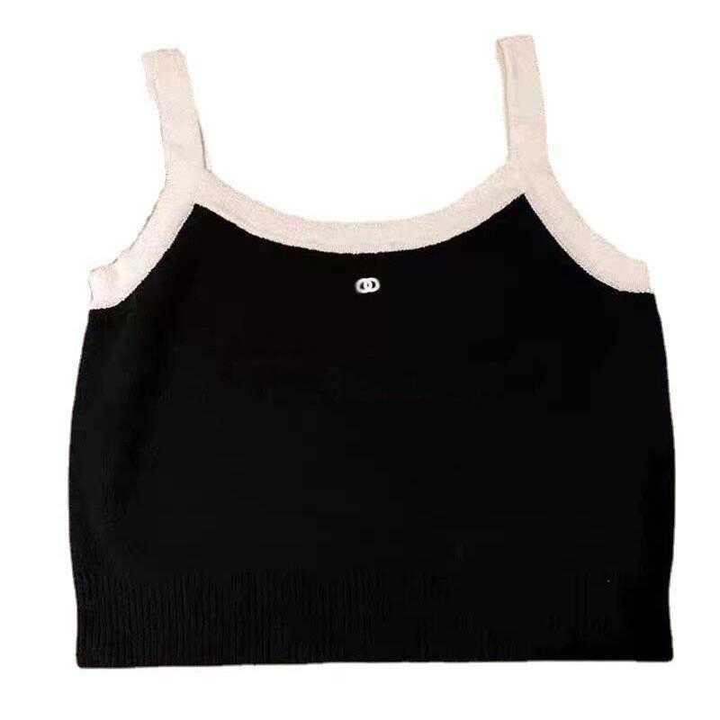 Designer T -skjorta French Sticked Suspendered Tank Top Spring/Summer 2023 Style Inside Slim Fit Outside Wear Bottom Shirt