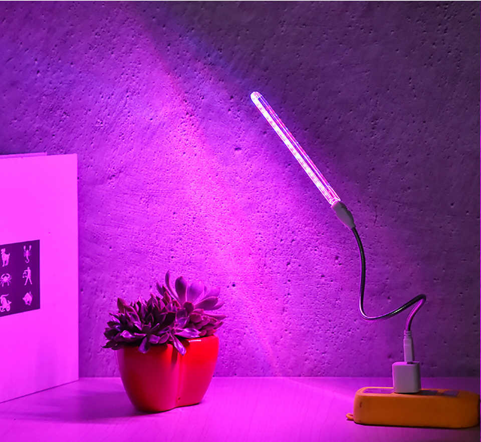 Lampes de croissance USB 5V LED élèvent la lumière à spectre complet lampe rouge bleue Phyto lampe de culture intérieur USB Phytolamp pour plantes fleurs semis serre P230413