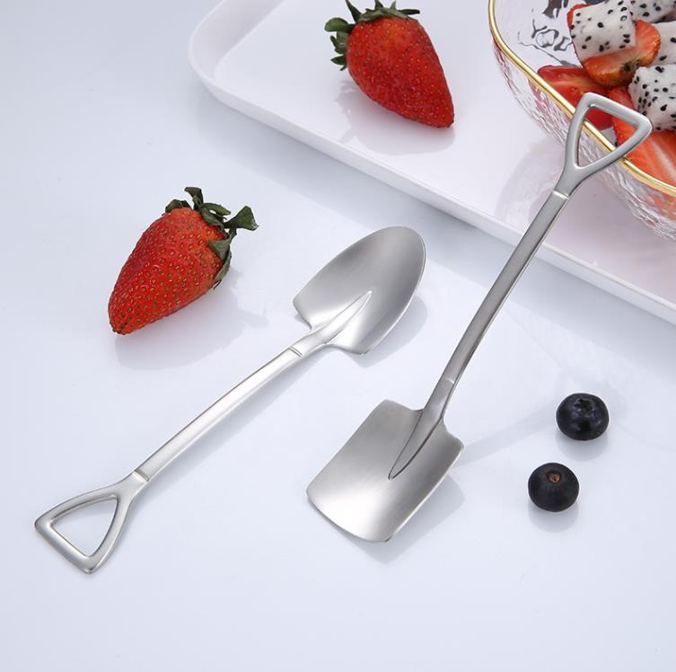 Rostfritt stål spade vattenmelon sked barn dessert kaka glass skopa frukt sallad skopa kök servis spade sn6293