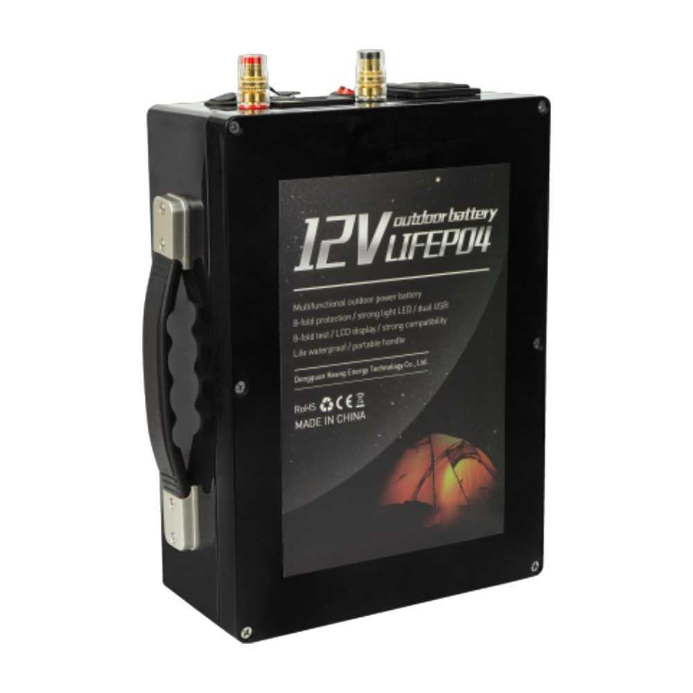 Batterie Lifepo4 12V 50AH Wiederaufladbares Kraftwerk 30AH Lithium-Ionen 40AH mit BMS-Campingbatterie im Freien für mobilen RV-Motor