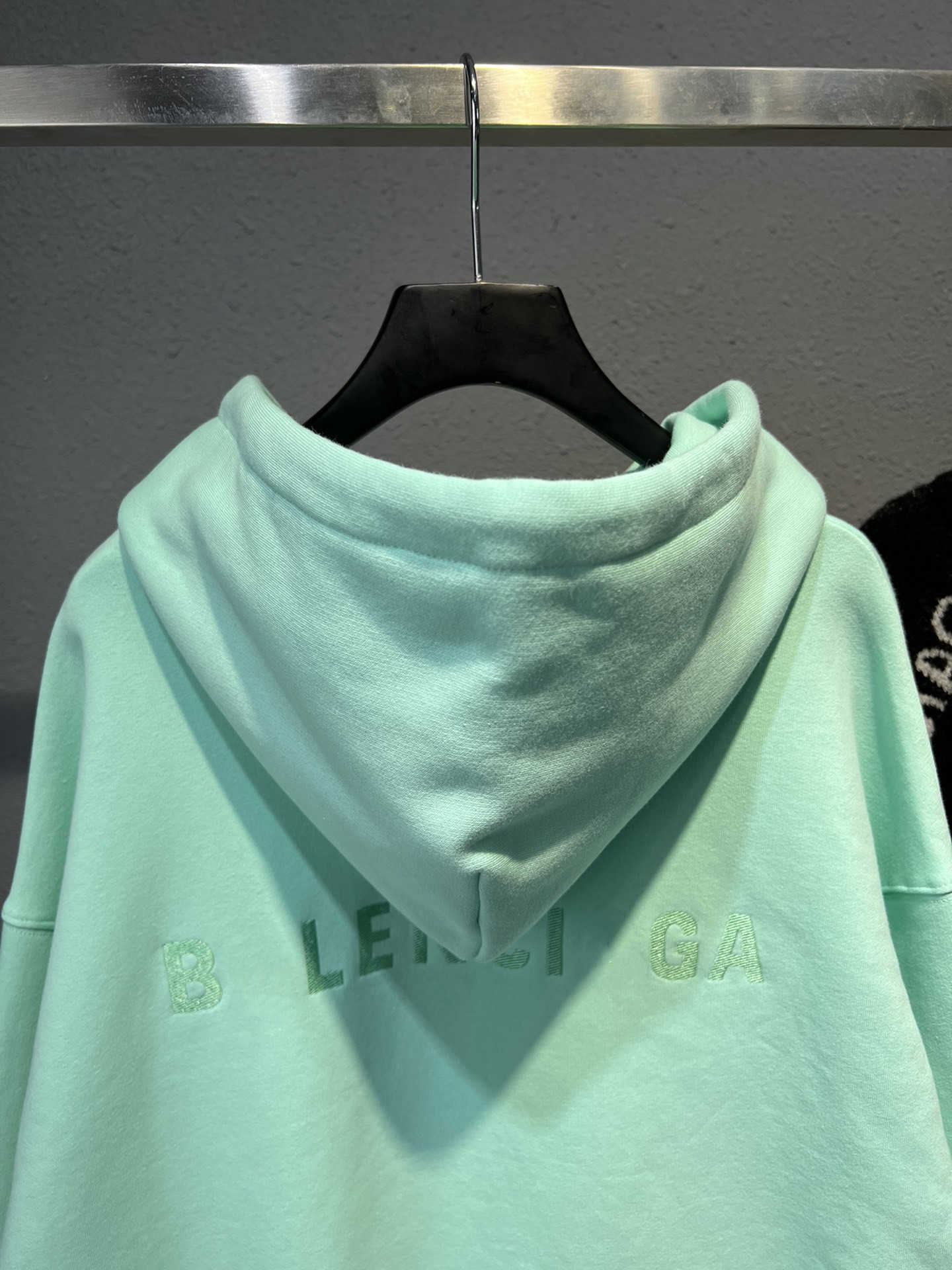 2023 New designer womens t shirt high-end Shirt High Edition Autumn Winter Embroidered Mint Green Hooded Hoodie