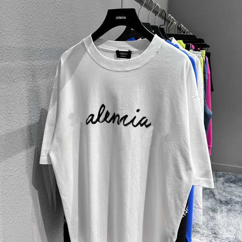 Womens Designer t-shirt Shirt High Edition Family Initial Sleeve Unisex Casual Round Neck T-shirt Couple Relaxed Sports