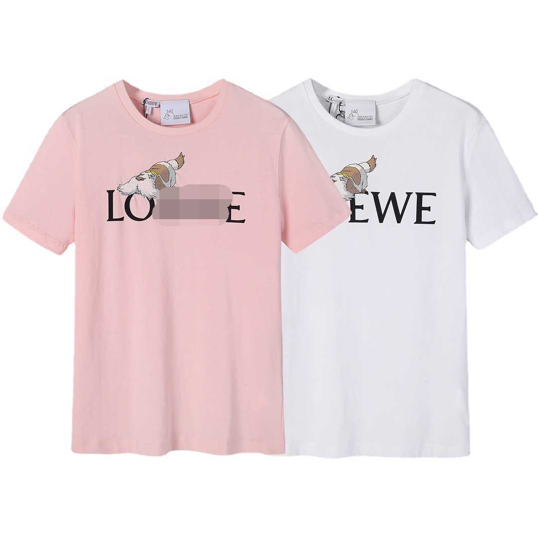 Damesontwerper T-shirt Tracksuit shirt Loe Luojia Hoge kwaliteit 23 Hal's Mobile Castle Print Crew Neck Sleeve T-Shirt Men Women Women