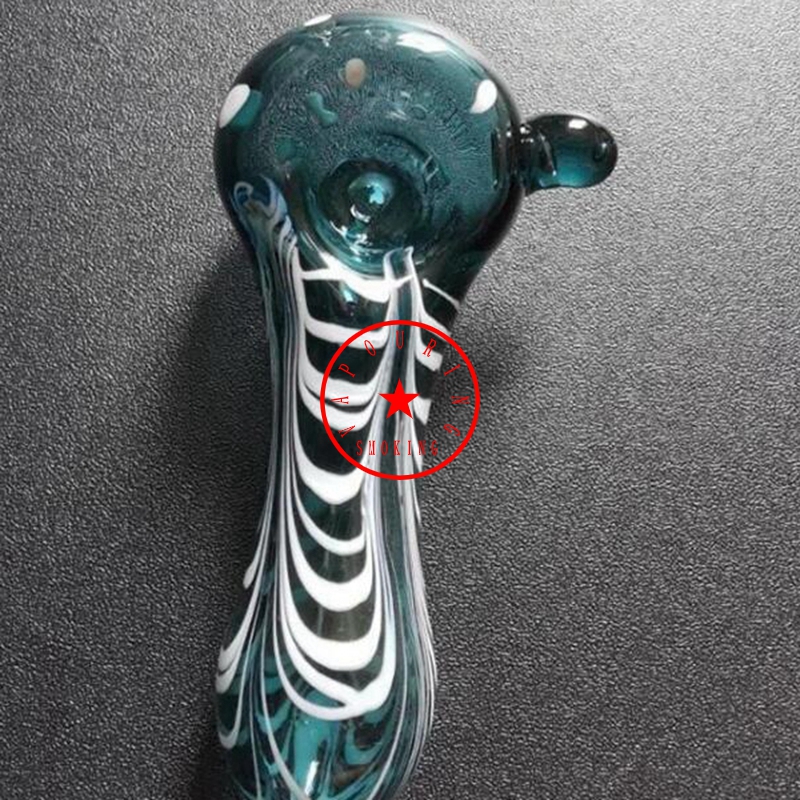 Latest Colorful Pyrex Thick Glass Hand Pipes Portable Pocket Style Filter Herb Tobacco Spoon Bowl Smoking Bong Holder Innovative Cigarette Holder Tube DHL