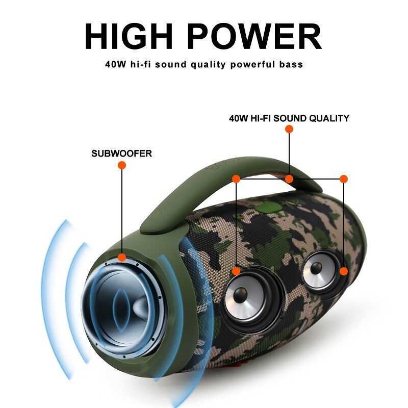 Portable Speakers Booms Box 3 High Power 40W Bluetooth Speaker Portable Waterproof Wireless Subwoofer 360 Stereo Surround TWS Caixa De Som Speaker