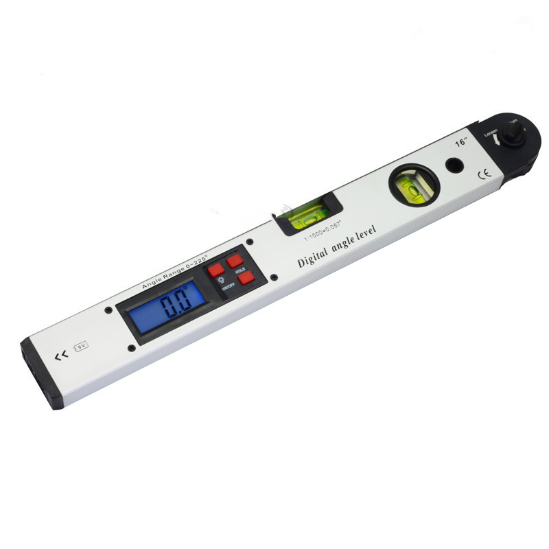 Digitale hoekzoeker meter 0-230 graden gradergrijpteur heerser Miltre Angle Finder met LCD Display Spirit Spirit Level Back-Light