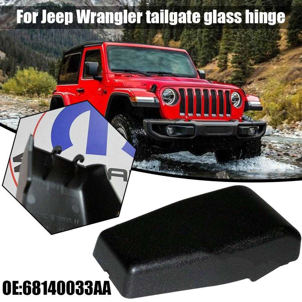 New Abs Liftgate Glass Hinge Cover Black for Jeep Wrangler Jk 2007-2018 68140033aa 