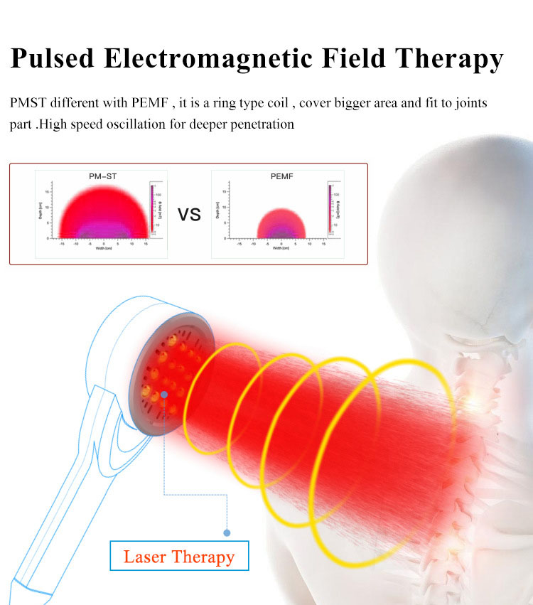 2023 Profissional Pemf Physio Magneto Magnetoterapia Terapia Magnética Alívio da Dor Muscular Máquina Emtt Para Venda