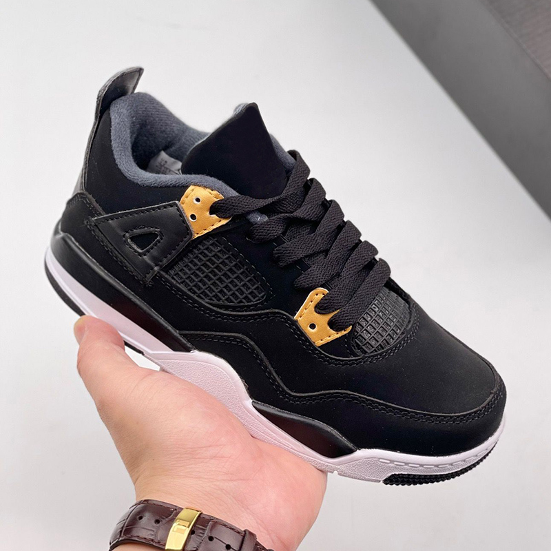 2023 Jumpman 4 Basketbalschoenen voor kinderen Retro Black Cat Peuter TD 4s Rood Chicago Roze Veelkleurig Jongens Meisjes Outdoorschoen Baby Sport Atletische Sneakers Maten 22-37