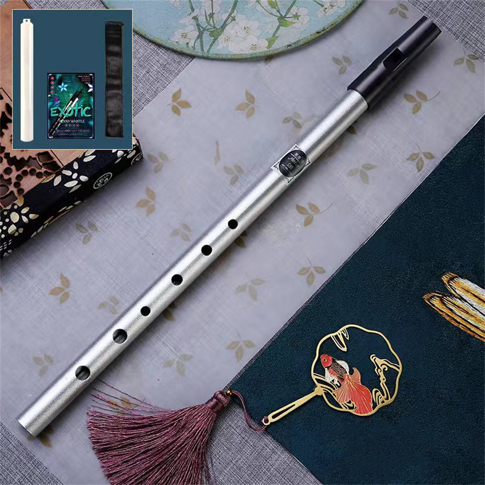 6 dziury fletu c/d Klucz Irlandii Irlandii Irlandia Tin Penny Whistle Metal Flute Instrument drewniany wiatr