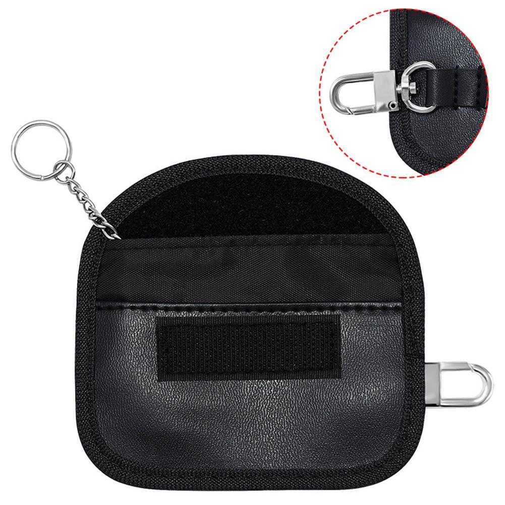 New Signal Blocking Bag Car Fob Signal Lock Blocker Mini PU Case Wallet For Keyless Car Keys Radiation Protection Car Key Bags