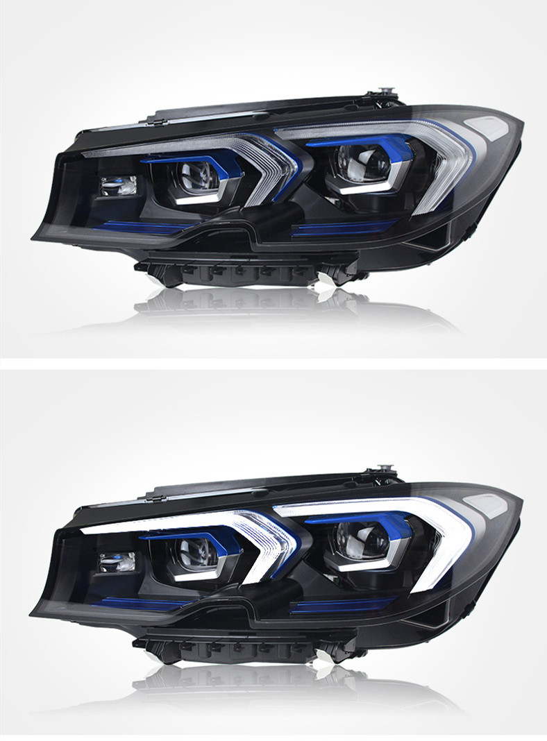 Upgrade der Scheinwerferbaugruppe für BMW G20 G28 3er 20 19–20 22, Voll-LED-Tagfahrlicht, Blinker, M3-Stil