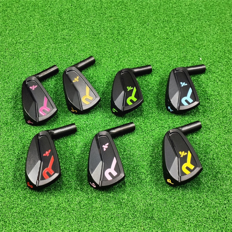 Golf Roddio Little Bee Golf Clubs High configuration black CC FORGED Soft Iron Forged Iron Set 4 5 6 7 8 9 P 