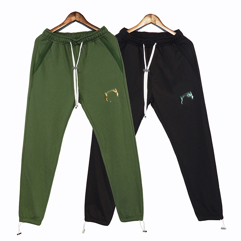 Projektant Pant Fashion Męskie spodnie High-end luksusowe swobodne spodnie dresowe swobodne matcha zielona kawa brązowa luźna sznurowana jogging s-xl