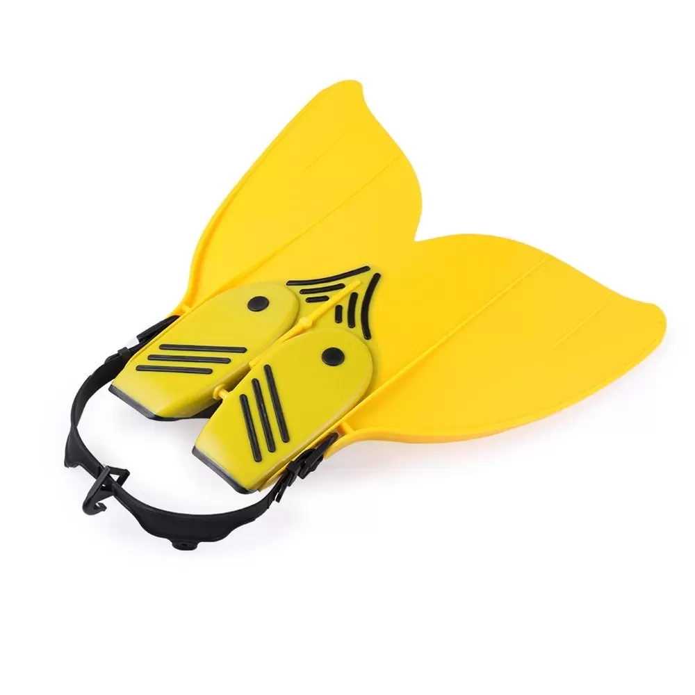 Mermaid Swim Fins mergulhando Monofin Separado Flipper Finpper Mono Fin Swim Training Fils For Kids Girls Boys F-108