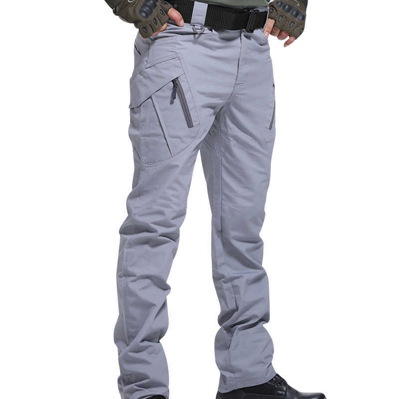 Pantalons pour hommes IX9 Hommes Militar Tactical Cargo Outdoor Pantalons Combat Swat Army Training Pantalons militaires Pantalons de sport pour la randonnée Chasse W0414