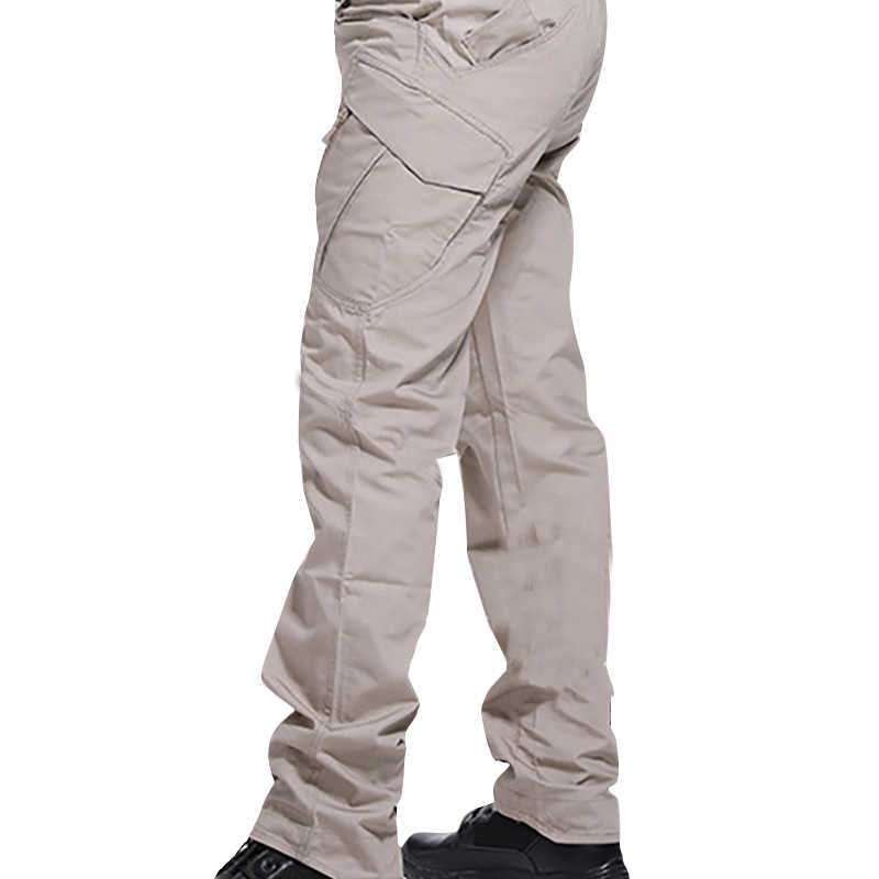 Pantalons pour hommes IX9 Hommes Militar Tactical Cargo Outdoor Pantalons Combat Swat Army Training Pantalons militaires Pantalons de sport pour la randonnée Chasse W0414