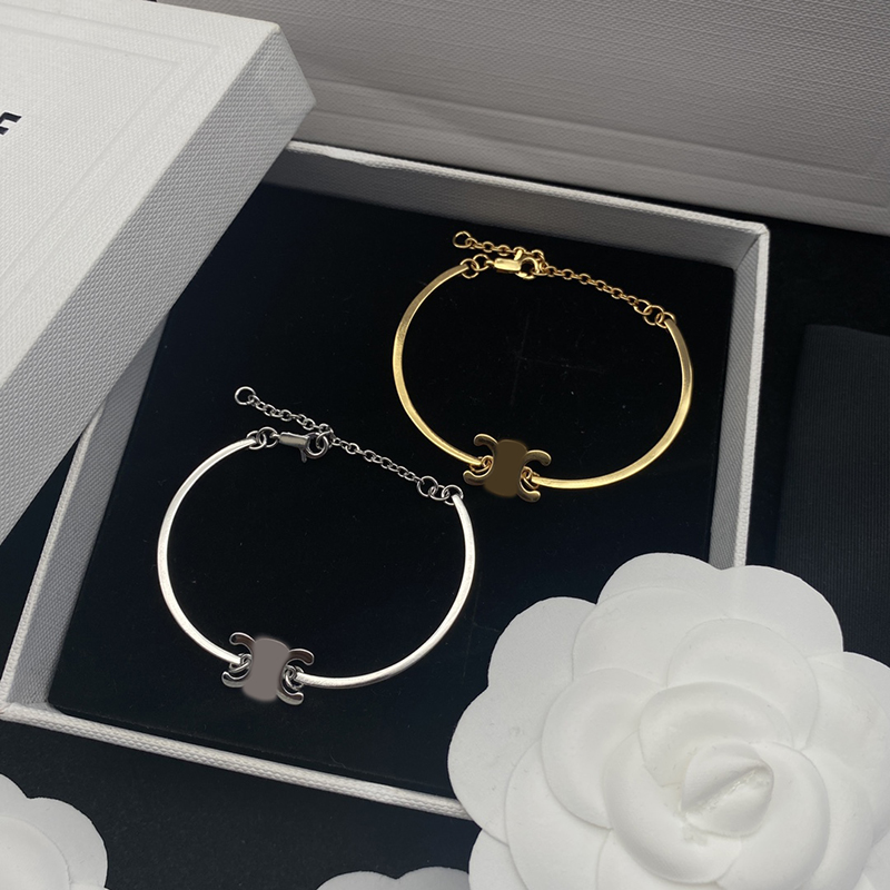 Jewelry designers charm bracelet For Womens Fashion Luxury Belt C Designer Gold Bracelets Classic Simpie Style Pendant 2304144PE