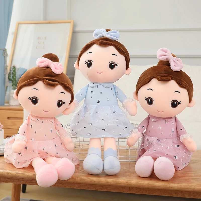 Bambole di peluche 45/90 cm Super Kawaii Peluche Ragazze Bambola con vestiti Kid Ragazze Baby Placare Giocattoli morbidi ripieni di peluche Cartoon bambini GiftL23116