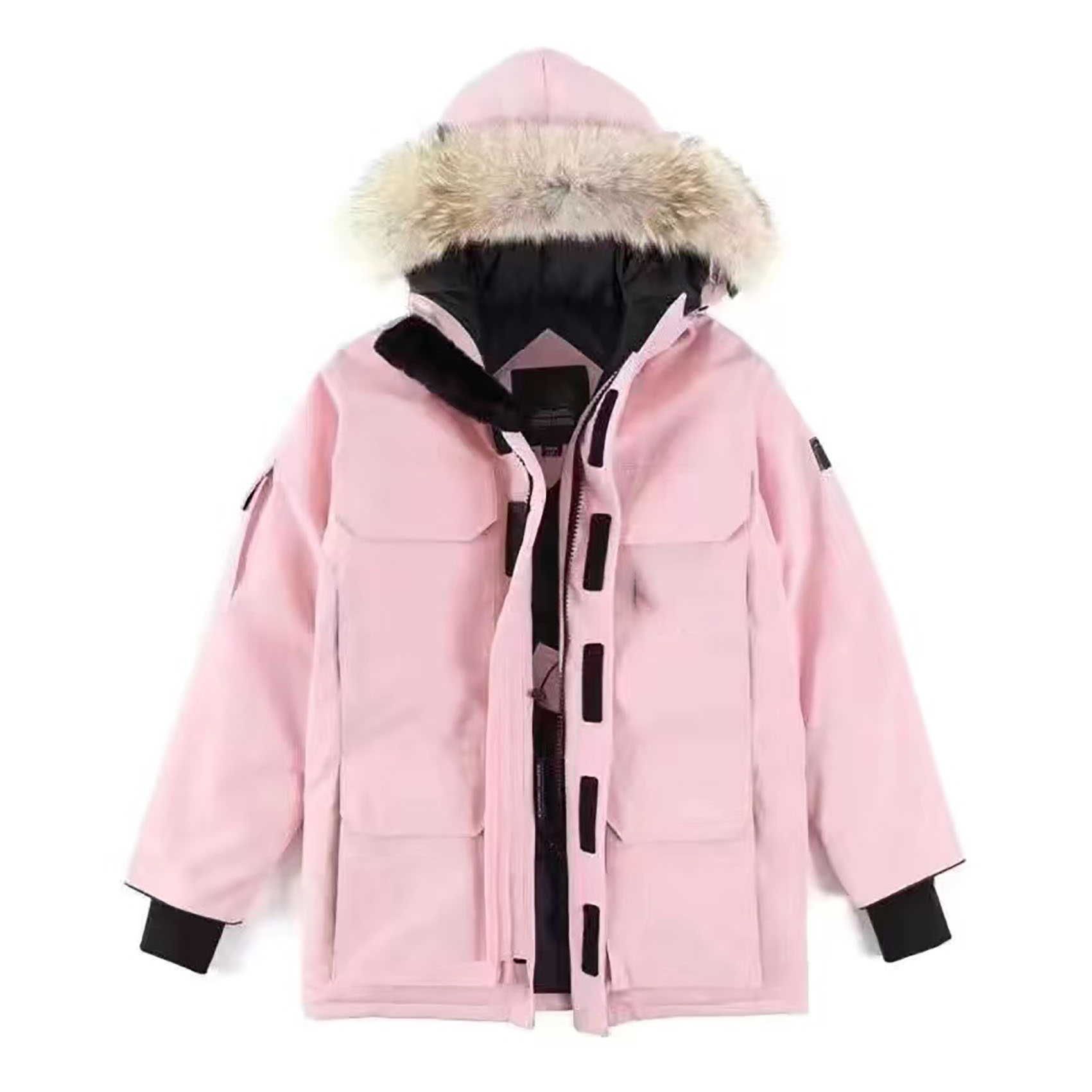 Men`s designer down jacket winter down jacket large fur hoodie clothing fashion classic coat women`s coat