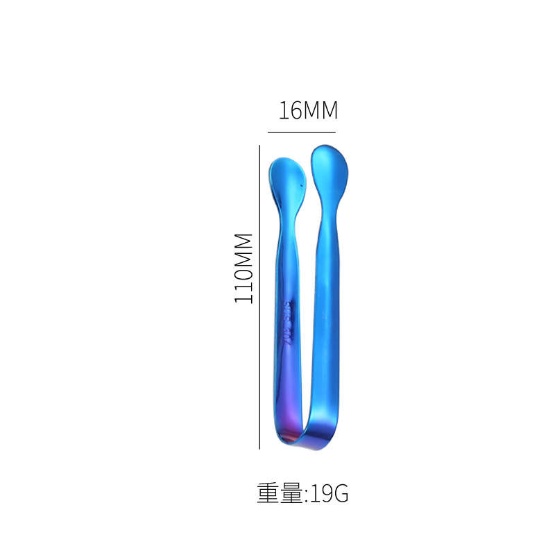 Clips colorés en acier inoxydable, mini pinces à sucre et à glace, pour servir des apéritifs, outils de cuisine, gâteau écologique, pain, nourriture, barbecue, bar à café en métal, fournitures de salle à manger d'hôtel