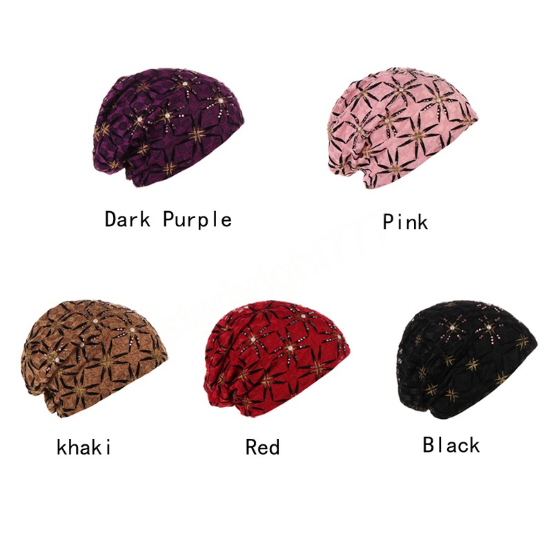 Unisex Men Women Beanie Baggy Night Sleep Cap Bonnet Chemo Cycling Hat Headwear Hair Loss Nightcap Pullover Headwrap Skullies