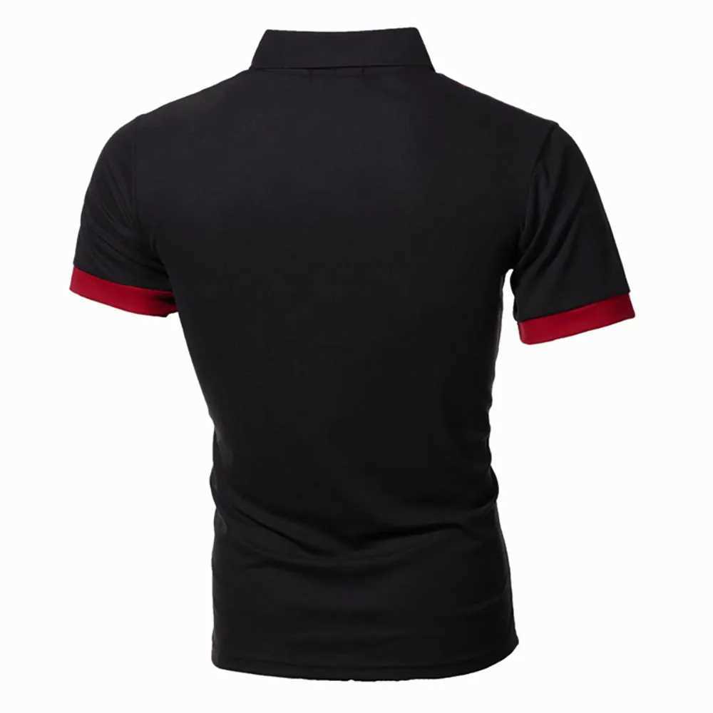 Herren Polos Herren Sommer kurzärmeliges Polo-Hemd atmungsaktives Golf Polo T-Shirt Sport Wanderhemden Casual Work Tops Männlich