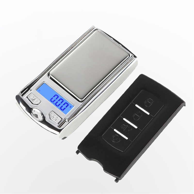 High Quality Mini Jewelry Scales Car Key Design Electronic Digital Portable Pocket Scale for Jewelries Herbs With Retail Package 200g/0.01g 100g/0.01g