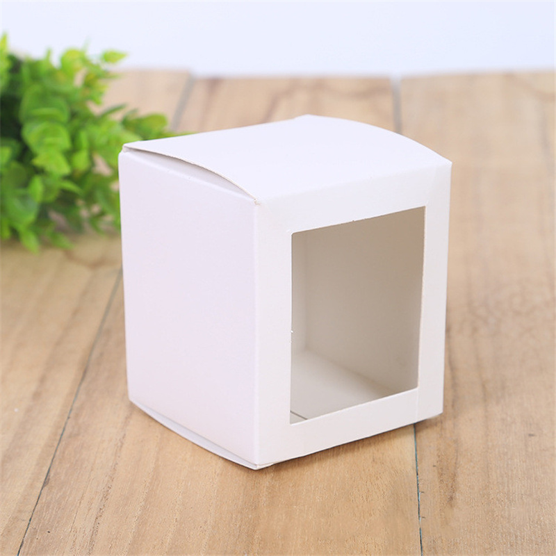 White Gift Packaging Box With Window Cosmetic packaging Box White Card Gift Box Aircraft Carton LX6225