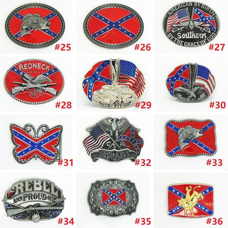 US Fashion belts Buckles American Flags Eagle Men Belt Buckles Vintage Skull Cross Star Flag Rectangle BeltBuckle LT350