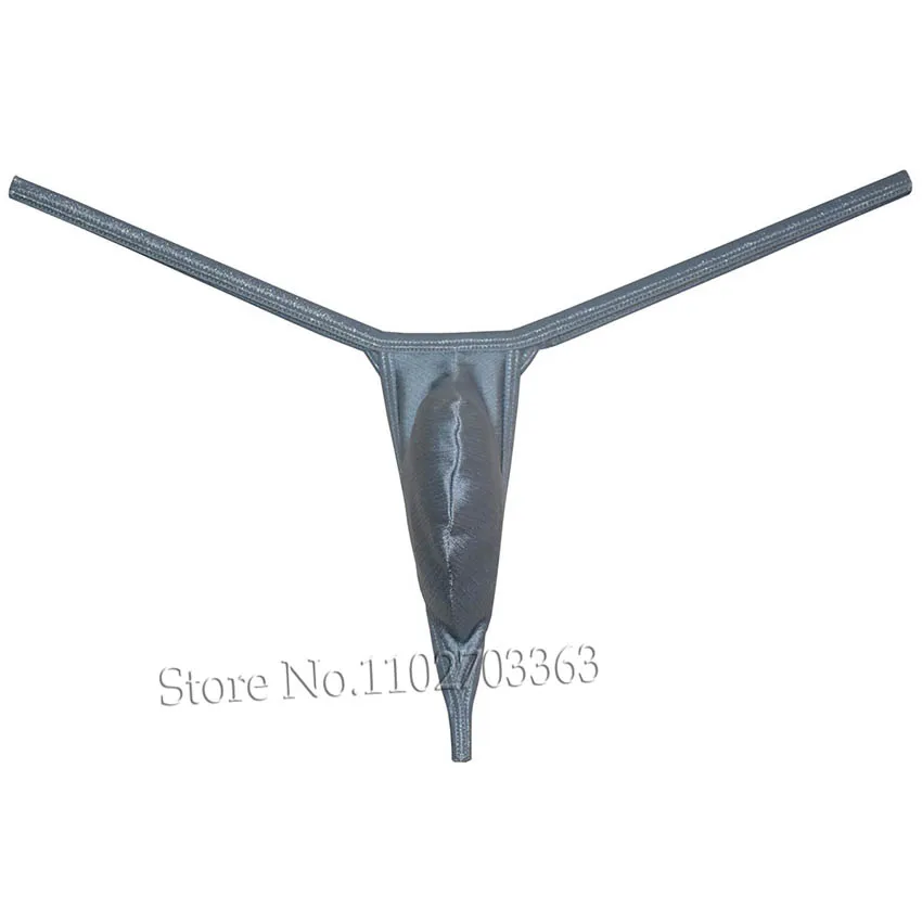 Tongs en Spandex brillant pour hommes, sous-vêtements taille basse, Tangas Sexy, maillots de bain, pochette fine, Jacquards, Micro Bikinis