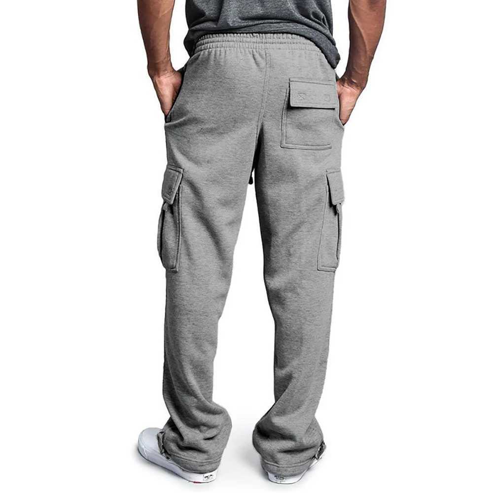 Мужские брюки, мужские спортивные штаны, длинные брюки, свободные спортивные штаны для бега, брюки-карго с спортивными карманами, брюки больших размеров S-4XL