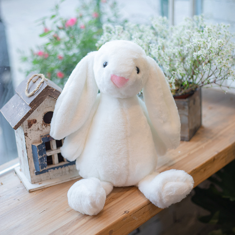 Doux et mignon oreille tombante lapin fille apaisant lapin poupée en peluche petit lapin poupée Super mignon poupée