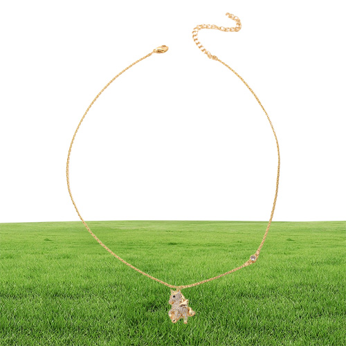 Fashion Unicorn House Animal Necklace for Woman 2022 New Shiny Diamond Korean Jewelry Party Girl039s Sexig Clavicle Chain21277011219302