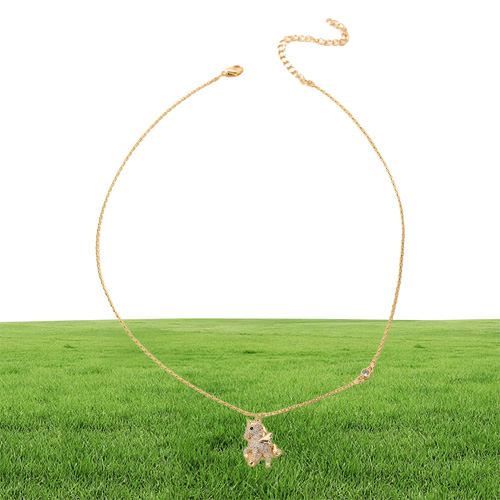 Mode Licorne Maison Animal Collier Pour Femme 2022 Nouveau Diamant Brillant Bijoux Coréens Fête Girl039s Sexy Clavicule Chaîne21277011219302