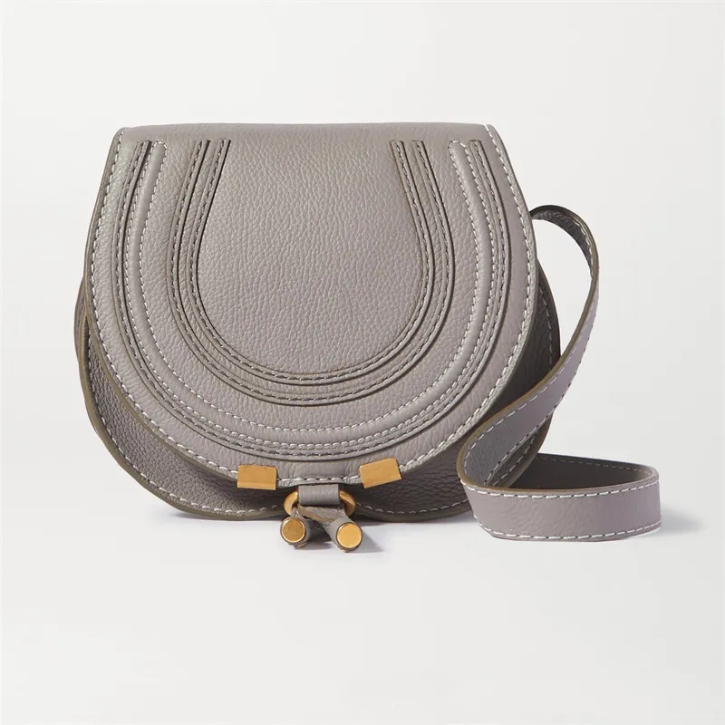 Klasyczna klapa sprzęgła małe siodła torba luksusowy projektant portfela ramię nowy styl torebka skórzana damskie męskie torby krzyżowe regulowane paski na ramię