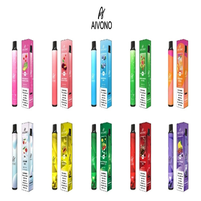 Original AIVONO AIM PRO 1500 Puffs Cigarros Eletrônicos Capacidade Bares Vape Descartáveis 0% 5% 2% Vaporizador Pod